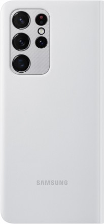 Чехол Samsung Clear View Cover для Samsung Galaxy S21 Ultra G998 EF-ZG998CJEGRU серый