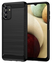 Накладка силиконовая для Samsung Galaxy A13 5G A136 карбон сталь чёрная