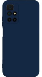 Накладка силиконовая Silicone Cover для Xiaomi Redmi Note 11 5G / Note 11T / Poco M4 Pro 5G синяя