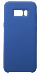 Накладка силиконовая Silicone Cover для Samsung Galaxy S8 Plus G955 синяя