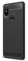 Накладка силиконовая для Xiaomi Mi 8 SE карбон сталь черная