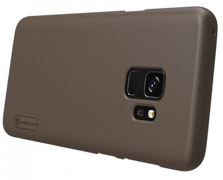 Накладка пластиковая Nillkin Frosted Shield для Samsung Galaxy S9 G960 коричневая