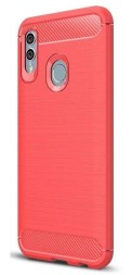 Накладка силиконовая для Huawei P Smart 2019 / Honor 10 Lite карбон сталь красная