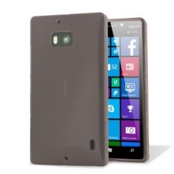 Силиконовая накладка для Nokia Lumia 930 прозрачно-чёрный