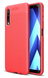 Накладка силиконовая для Samsung Galaxy A7 (2018) A750 под кожу красная