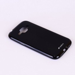 Накладка Melkco Poly Jacket силиконовая для Samsung Galaxy J1 J100 Black Mat (черная)
