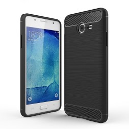 Накладка силиконовая для Samsung Galaxy J5 Prime G570/On5 (2016) карбон сталь черная