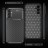 Накладка силиконовая для Samsung Galaxy S24 под карбон чёрная