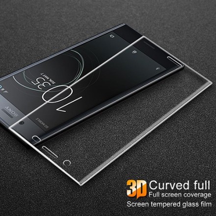 Защитное стекло для Sony Xperia XZ Premium полноэкранное прозрачное 3D