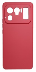 Накладка силиконовая Soft Touch для Xiaomi Mi 11 Ultra красная