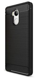 Накладка силиконовая для Xiaomi Redmi 4 Pro карбон сталь черная