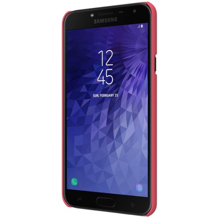 Накладка пластиковая Nillkin Frosted Shield для Samsung Galaxy J4 (2018) J400 красная