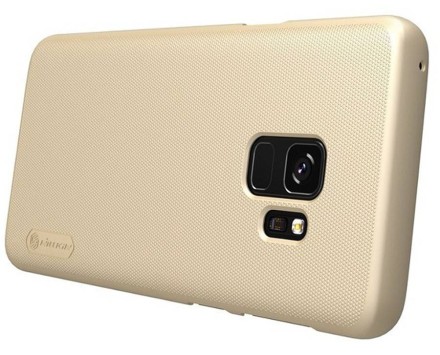 Накладка пластиковая Nillkin Frosted Shield для Samsung Galaxy S9 G960 золотая