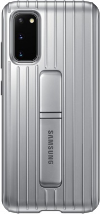 Накладка Samsung Protective Standing Cover для Samsung Galaxy S20 G980 EF-RG980CSEGRU серебристая