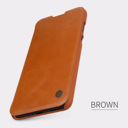 Чехол-книжка Nillkin Qin Leather Case для Huawei P40 коричневый