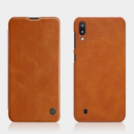 Чехол-книжка Nillkin Qin Leather Case для Samsung Galaxy M10 M105 коричневый