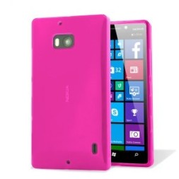 Силиконовая накладка для Nokia Lumia 930 розовая