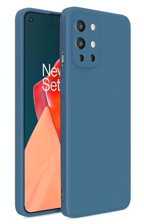 Накладка силиконовая Soft Touch для OnePlus 9R синяя