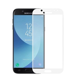 Защитное стекло для Samsung Galaxy J3 (2017) J330 полноэкранное белое