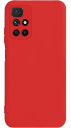 Накладка силиконовая Silicone Cover для Xiaomi Redmi Note 11 5G / Note 11T / Poco M4 Pro 5G красная