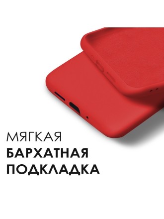 Накладка силиконовая Silicone Cover для Poco M4 Pro 5G / Xiaomi Redmi Note 11S 5G красная