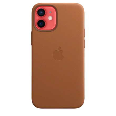Накладка Apple Leather Case MagSafe для iPhone 12 Mini MHK93ZE/A коричневая