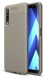 Накладка силиконовая для Samsung Galaxy A7 (2018) A750 под кожу серая