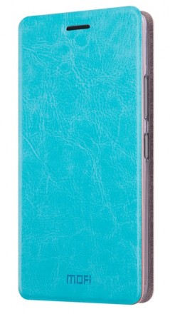 Чехол-книжка Mofi для Samsung Galaxy J7 (2017) J730 голубой