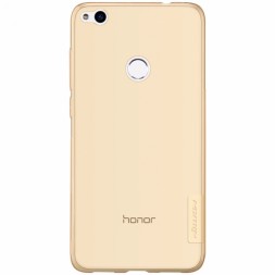 Накладка силиконовая Nillkin Nature TPU Case для Huawei Honor 8 Lite/P8 Lite 2017 прозрачно-золотая
