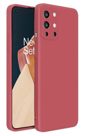 Накладка силиконовая Soft Touch для OnePlus 9R бордовая