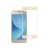 Защитное стекло для Samsung Galaxy J3 (2017) J330 полноэкранное золотистое
