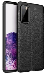 Накладка силиконовая для Samsung Galaxy S20 FE G780 под кожу чёрная