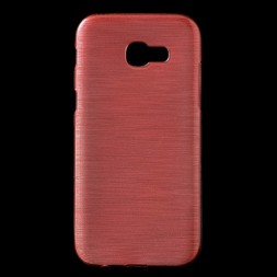 Накладка силиконовая для Samsung Galaxy A5 (2017) A520 под сталь бледно-красная