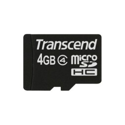 Карта памяти Transcend Micro SD 4Gb Class 4 с адаптером SD