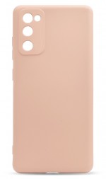 Накладка силиконовая Silicone Cover для Samsung Galaxy S20 FE G780 пудровая