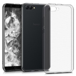 Накладка силиконовая для Huawei Honor View 10 / Honor V10 прозрачно-чёрная