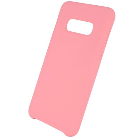 Накладка силиконовая Silicone Cover для Samsung Galaxy S10e G970 розовая