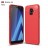 Накладка силиконовая для Samsung Galaxy A6 (2018) A600 карбон и сталь красная
