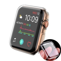 Накладка силиконовая для Apple Watch 4 Series 40mm прозрачная