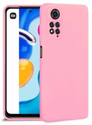 Накладка силиконовая Silicone Cover для Xiaomi Redmi Note 11 Pro / 11 Pro 5G розовая