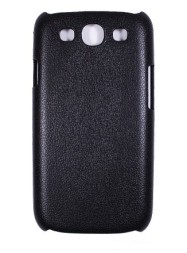 Накладка Jekod пластиковая для Samsung Galaxy S3 i9300 под кожу черная + пленка