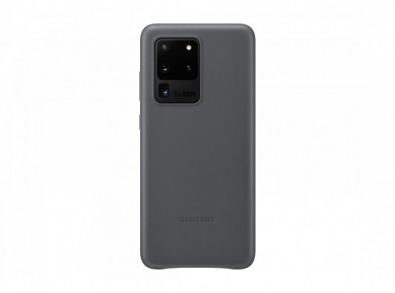 Накладка Samsung Leather Cover для Samsung Galaxy S20 Ultra G988 EF-VG988LJEGRU серая