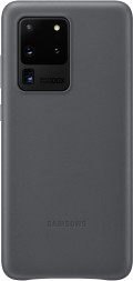 Накладка Samsung Leather Cover для Samsung Galaxy S20 Ultra G988 EF-VG988LJEGRU серая
