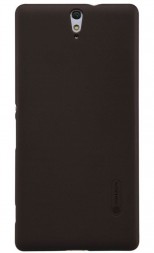Накладка пластиковая Nillkin Frosted Shield для Sony Xperia C5 Ultra коричневая