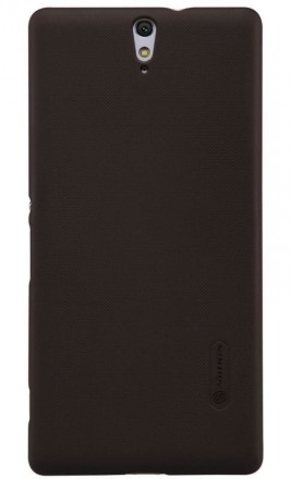 Накладка пластиковая Nillkin Frosted Shield для Sony Xperia C5 Ultra коричневая