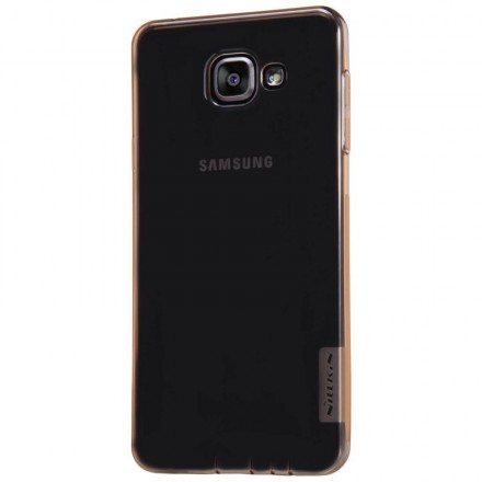 Накладка силиконовая Nillkin Nature TPU Case для Samsung Galaxy A7 (2016) A710 прозрачно-золотая