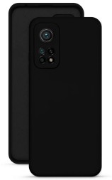 Накладка силиконовая Silicone Cover для Xiaomi Mi 10T / Xiaomi Mi 10T Pro чёрная