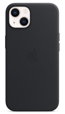 Накладка Apple Leather Case MagSafe для iPhone 13 MM183ZE/A чёрная