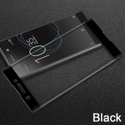 Защитное стекло для Sony Xperia XZ полноэкранное черное 3D