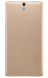 Накладка пластиковая Nillkin Frosted Shield для Sony Xperia C5 Ultra золотая